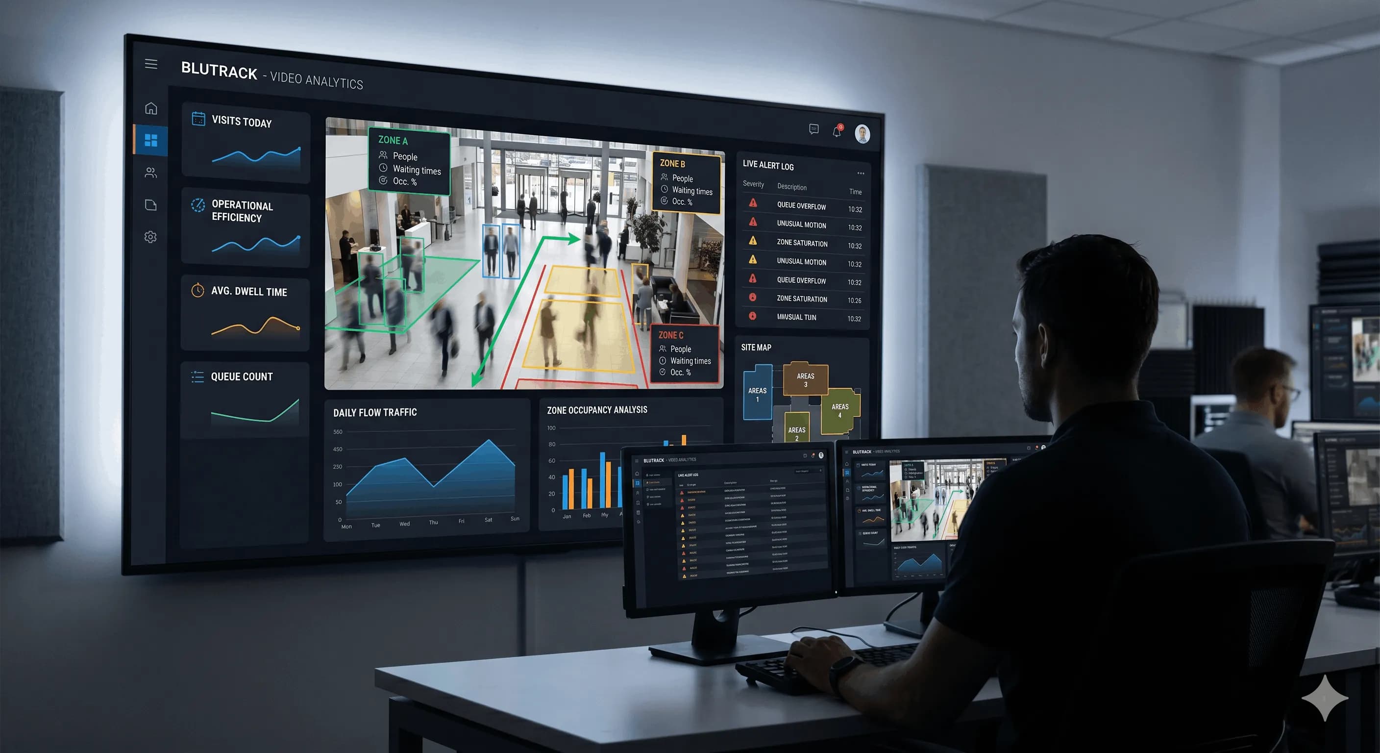 Blutrack aplicado a vídeo analytics e inteligência operacional