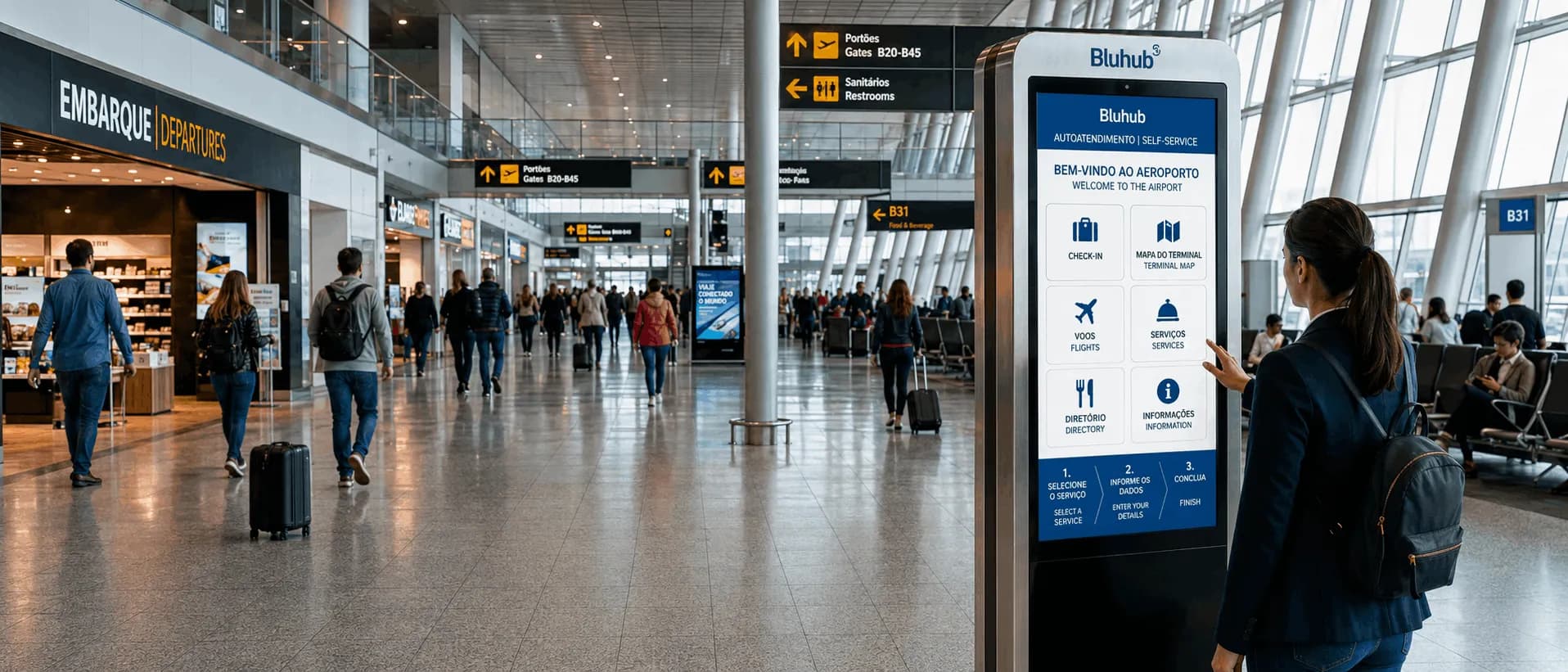 Bluhub aplicado a autoatendimento e interfaces digitais
