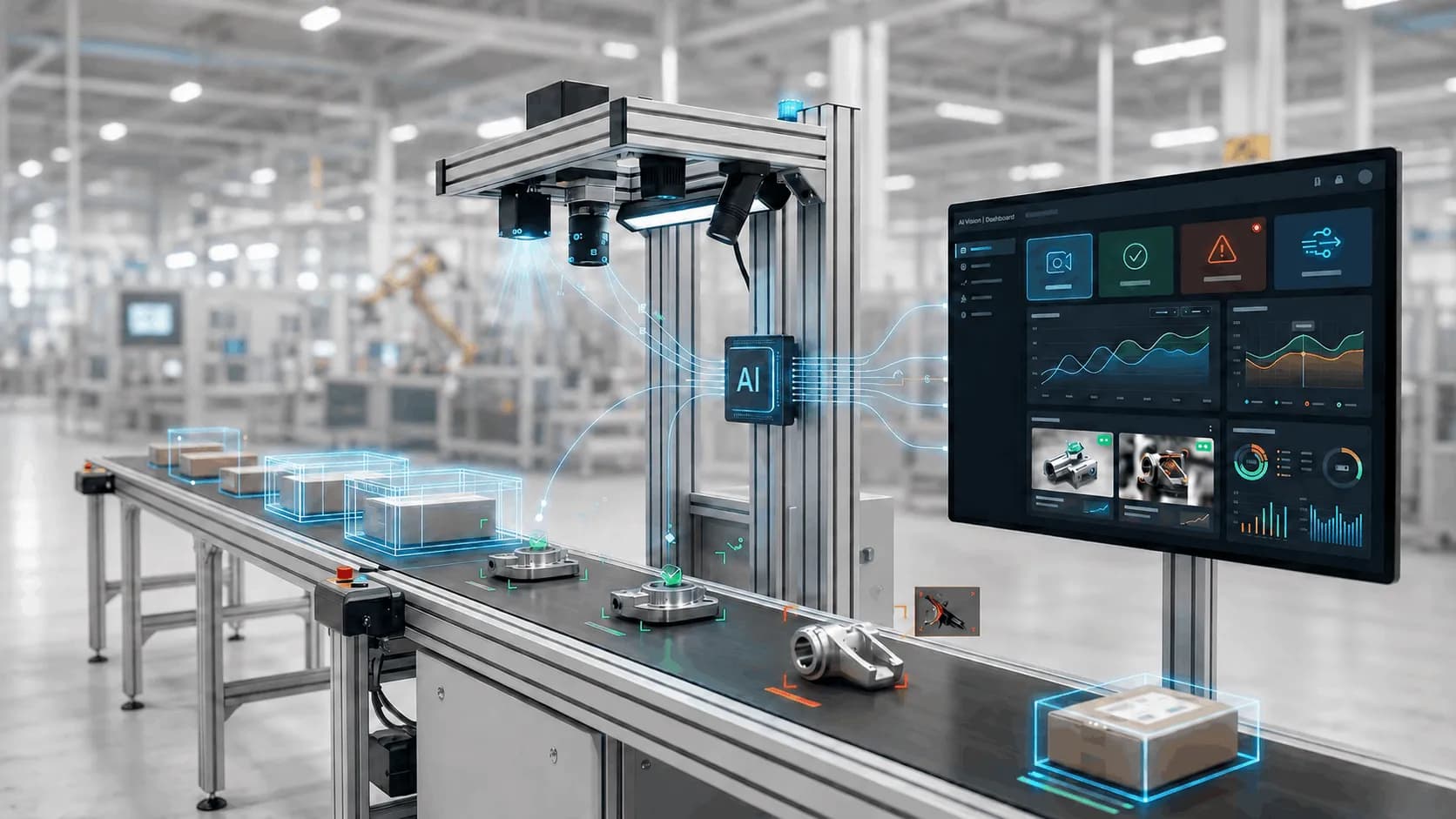 Bluinspect aplicado a inteligência industrial e inspeção visual por IA